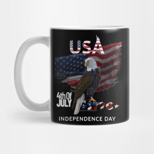 American 4th July eagle flag Independence Day Mug